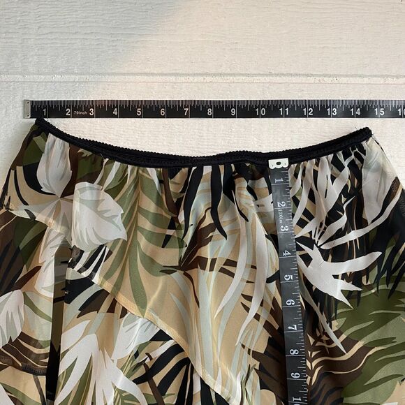 Jonathan Martin Skirt 18W Brown Flowy Fairy Boho Gypsy Folk Handkerchief Flaw - Picture 11 of 14